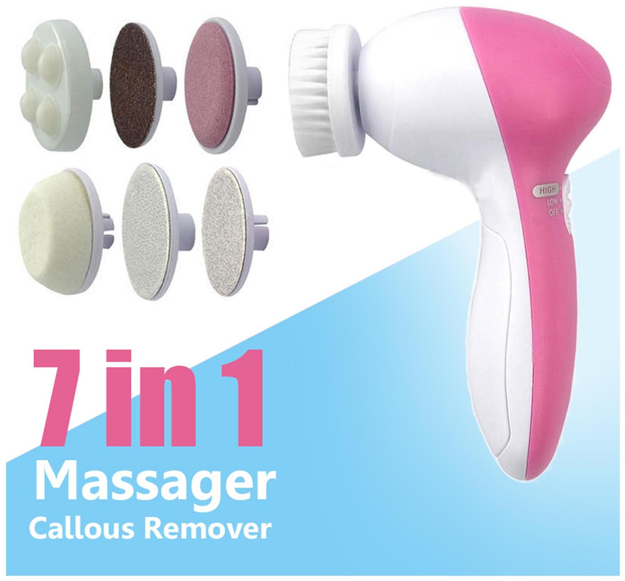 

Portable 7 In 1 Electric Beauty Care Massager Facial Massager Cleaner Deep Layer Electric Facial Massage Device Face Cleaner Clean Machine Polishing Body Massage Skin Spa Cleaning Machine