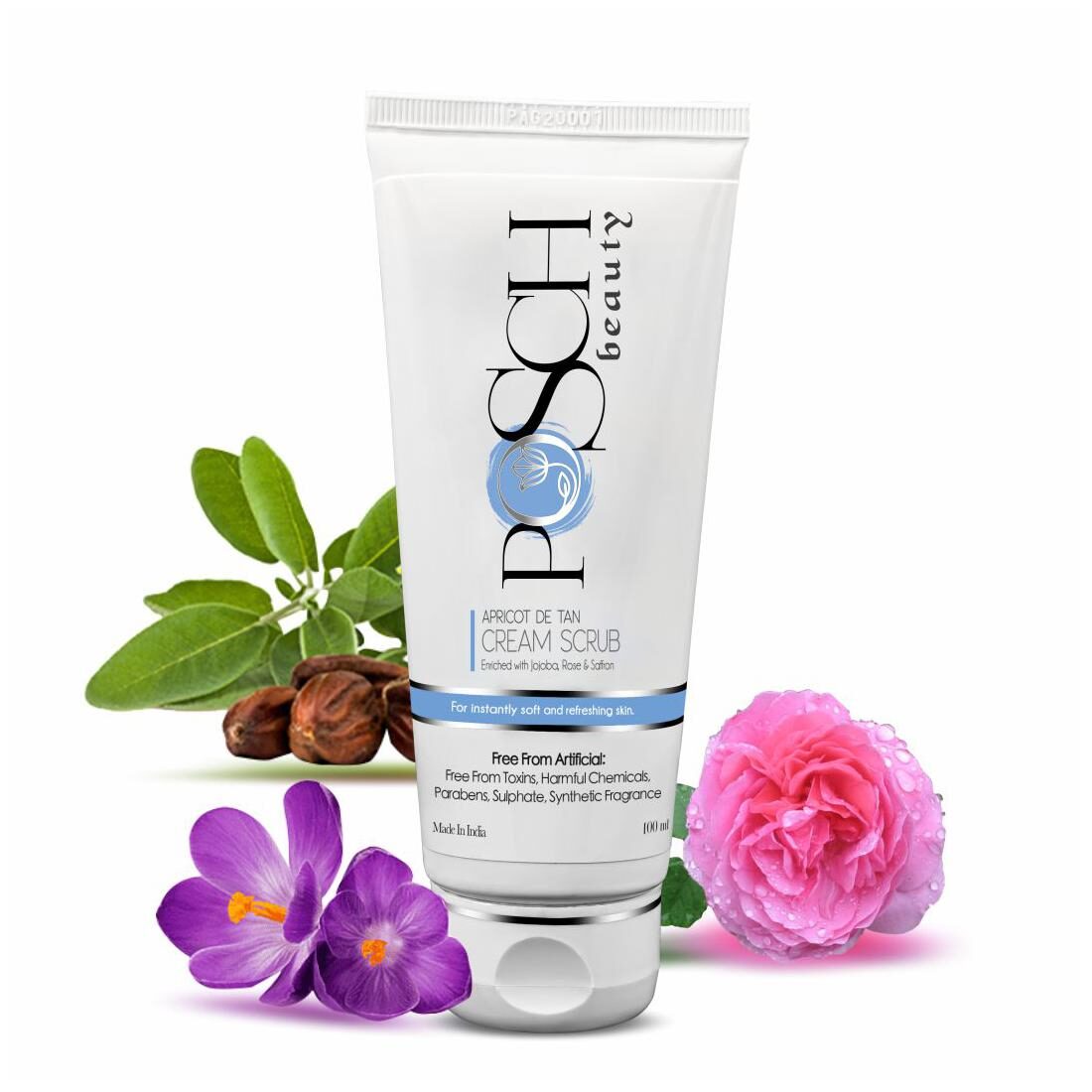 

Posch Apricot De Tan Cream Scrub With Jajoba Rose Saffron (100 g)
