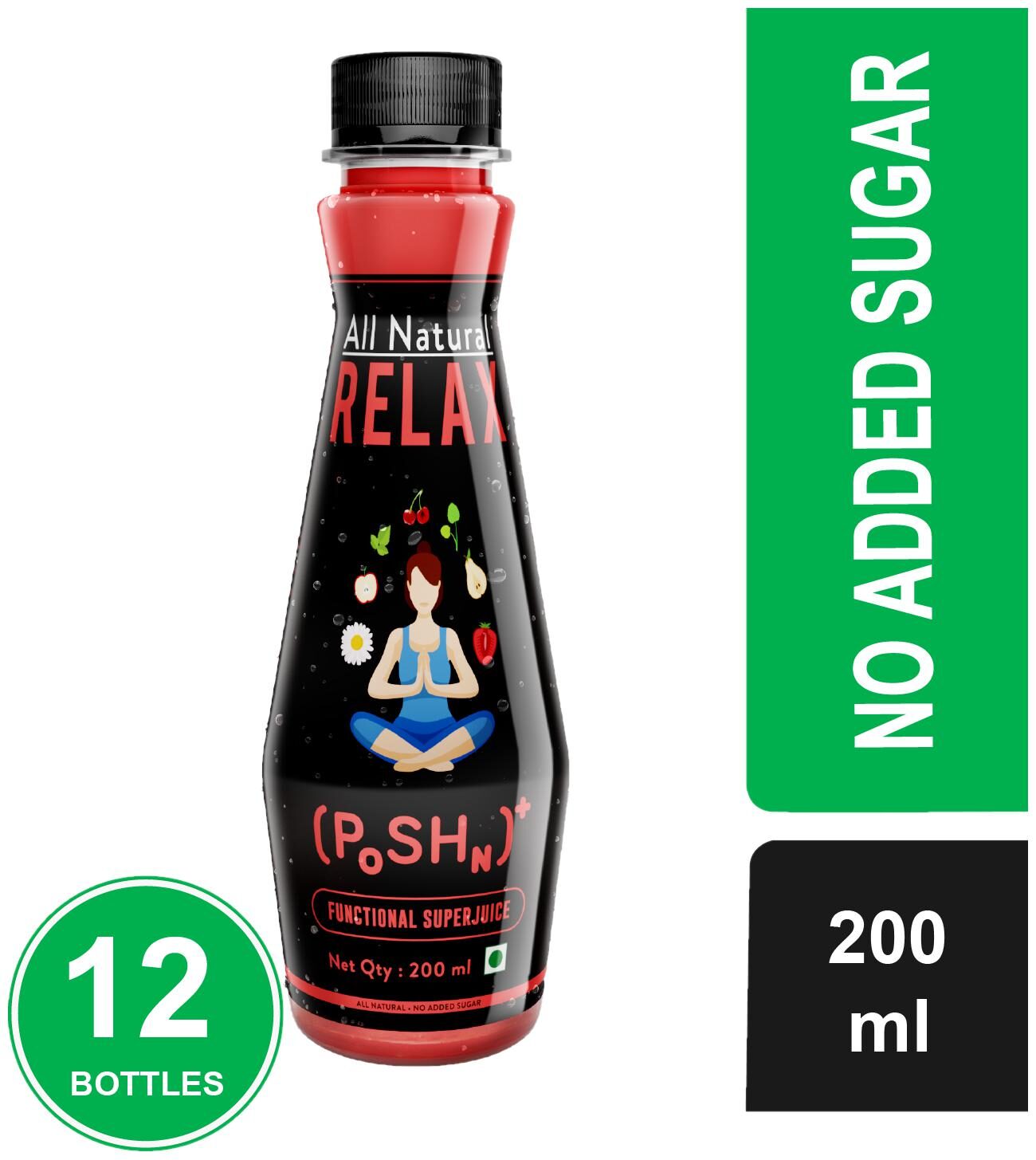 

POSHN All Natural Relax -200ml( Pack of 12 )