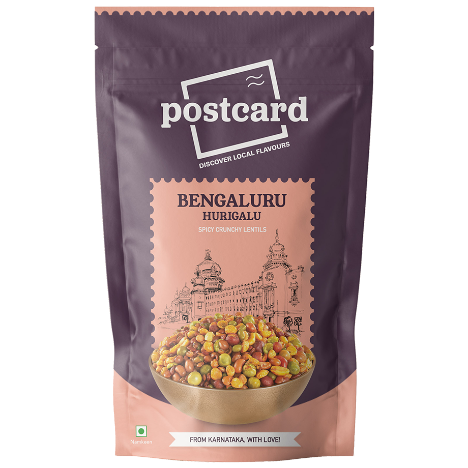 

Postcard Bengaluru Hurigalu Crunchy Protein Rich Dals Mixture 150g (Pack of 6)