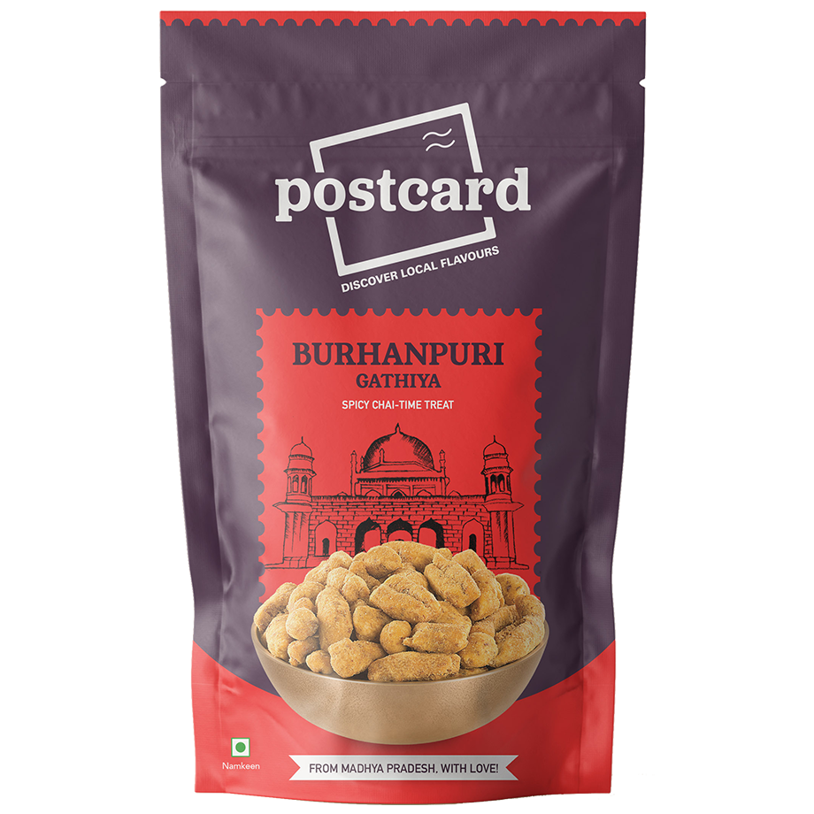 

Postcard Burhanpuri Gathiya Spicy Tea Time Snack -100g(Pack of 4)