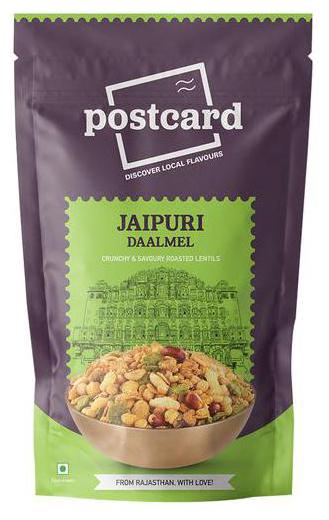 

PostCard Jaipuri Daalmel - Khatta Meetha Roasted Dal Snack 120 g