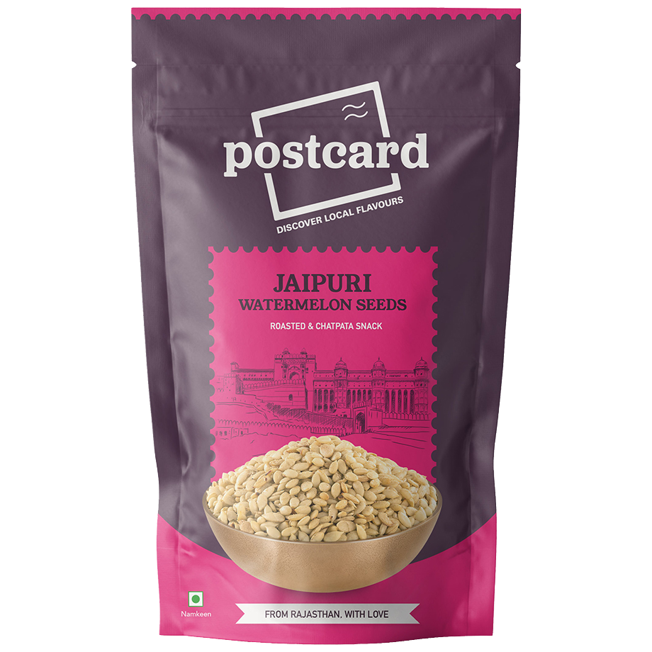 

Postcard Jaipuri Watermelon Seeds Healthy Roasted Chatpata Snack 140g (Pack of 6)