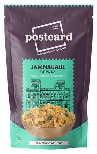 

PostCard Jamnagari Chiwda - Gujarati Wheatflakes Dryfruit Mixture 120 g