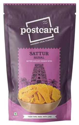 

PostCard Sattur Seeval - Crunchy Buttery Ribbon Chips 90 g