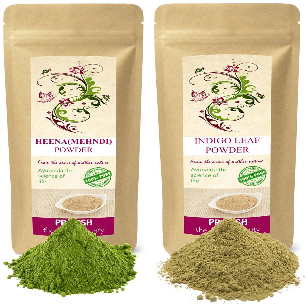 

Pramsh Traders Premium Quality Henna (Mehndi) 100g Indigo Powder 300g Powder (Pack of 2)