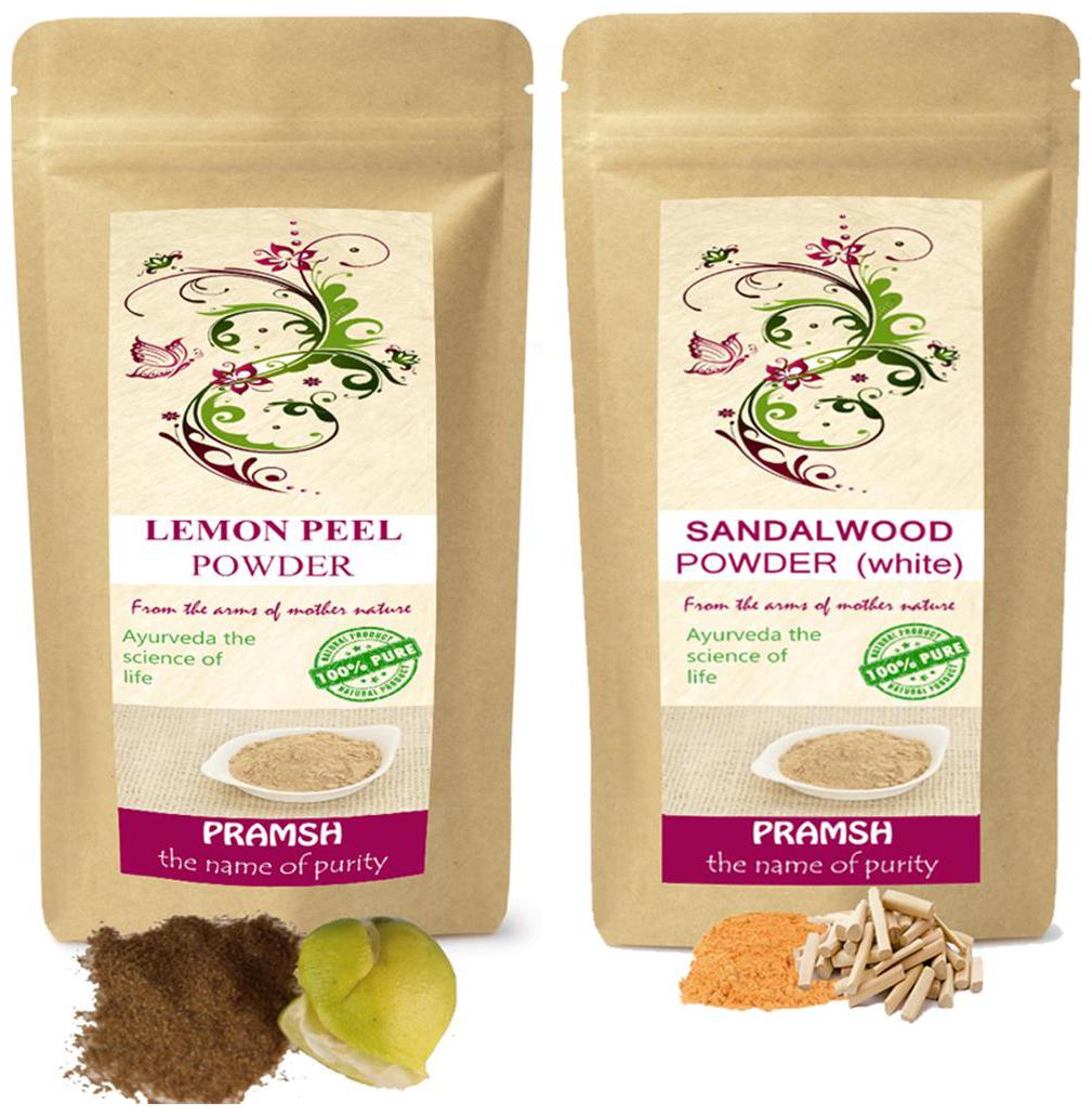 

Pramsh Traders Premium Quality White Sandalwood 400g Lemon 100g Powder Combo