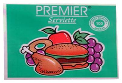 

Premier Serviettes - 1 Ply 100 Pulls
