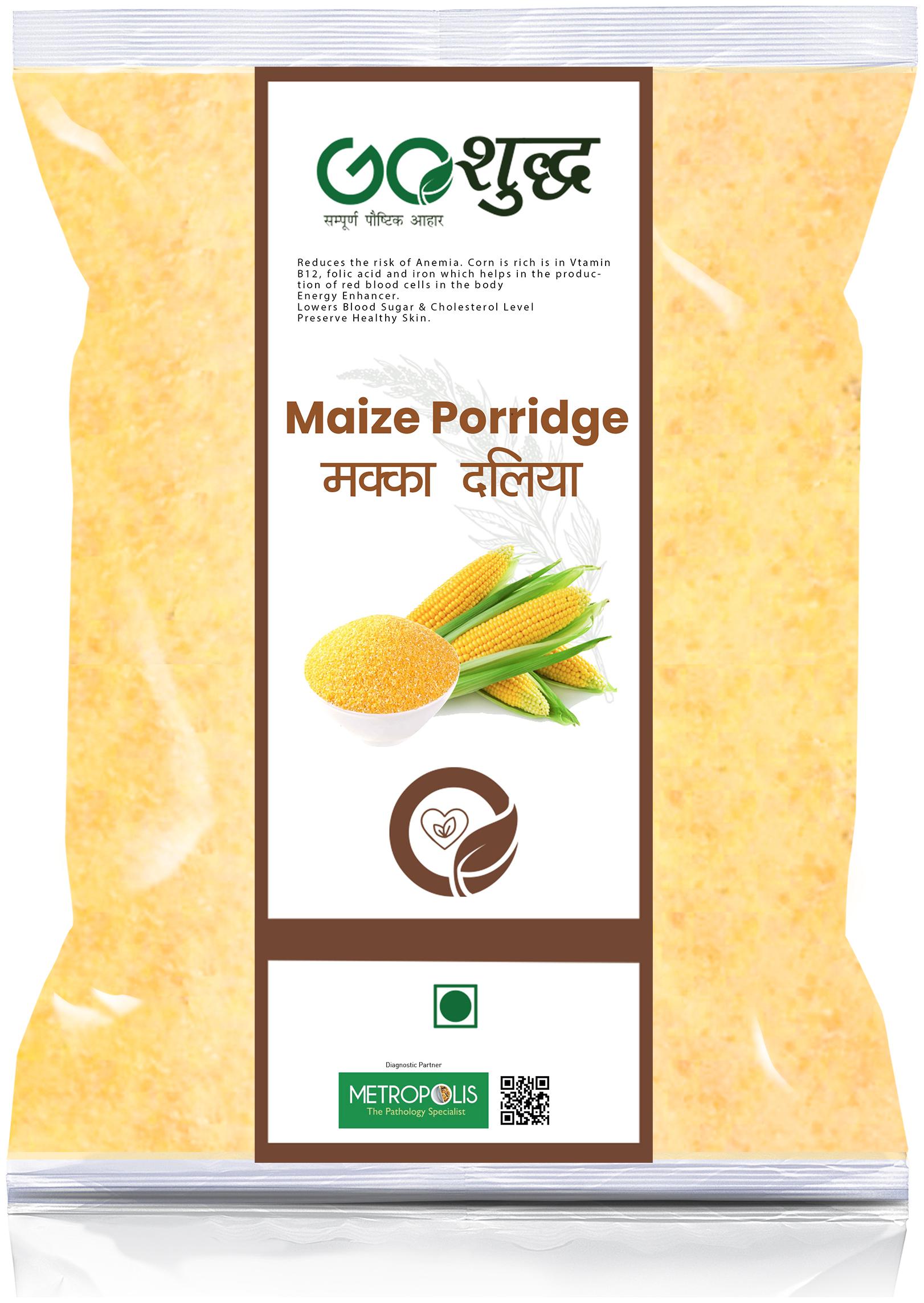 

Goshudh Premium Quality Makka Daliya Maize Porridge 5Kg (Pack Of 1)
