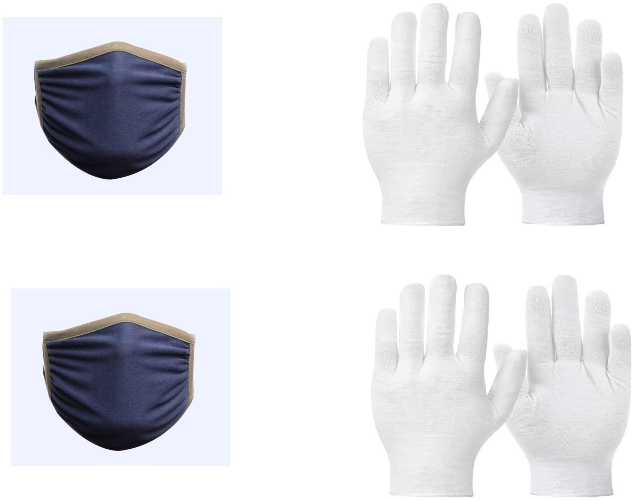 

Premsha Combo Of Cotton Mask(2 pcs) And Cotton Gloves (2 Pair)
