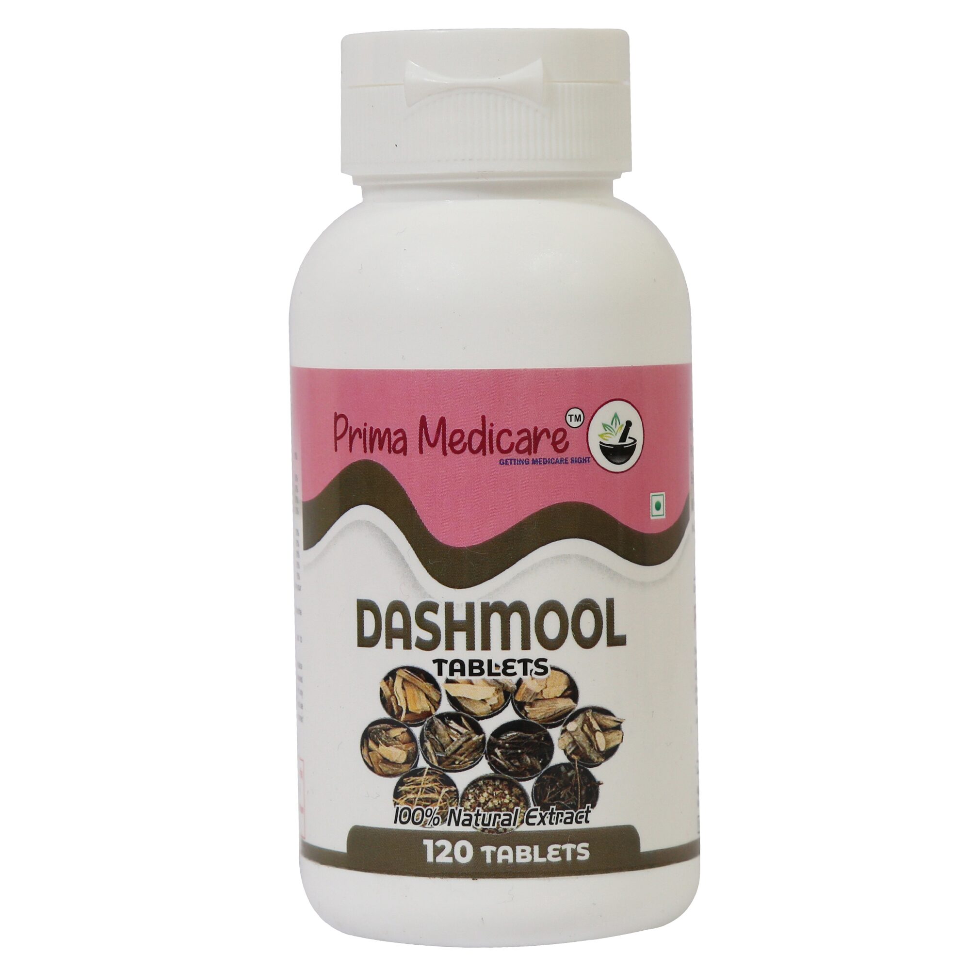 

Prima Medicare 100 Natural Dashmool (Dashamula) Tablets - 120 Tablets