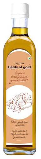 

PRISTINE Fields Of Gold Organic Cold Pressed Groundnut Oil 500 ml