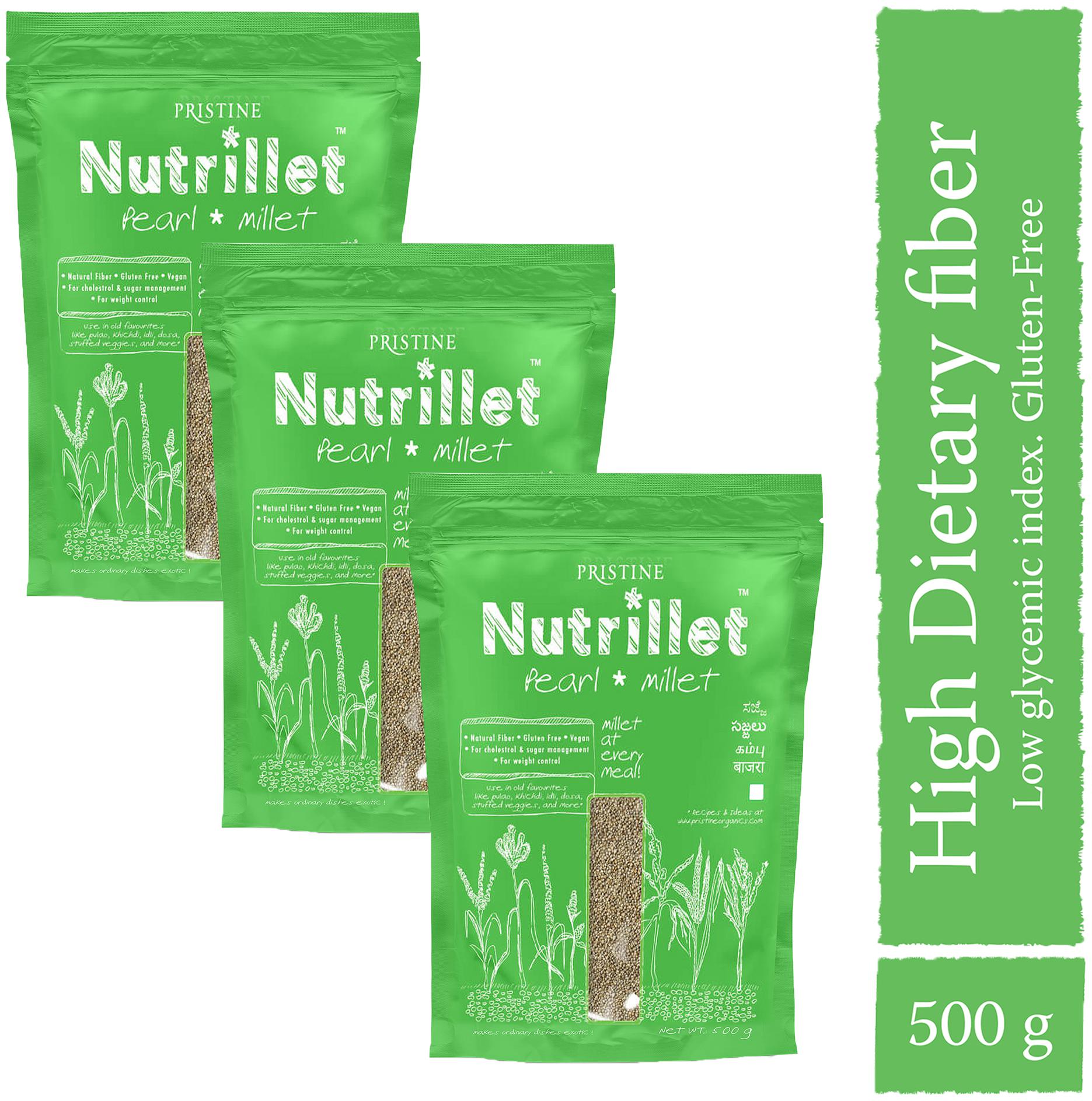 

Pristine Nutrillet Pearl Millet 500g (Pack of 3)
