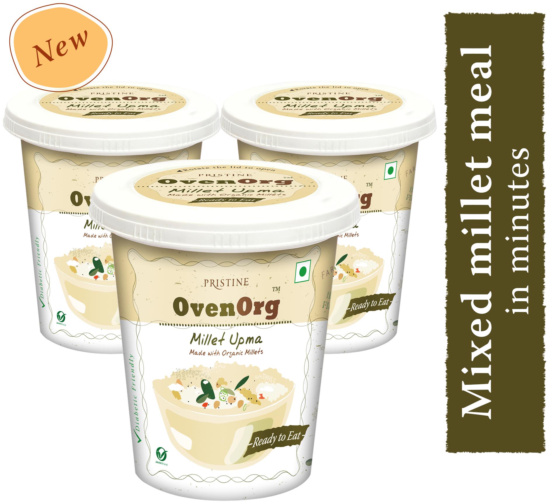 

Pristine OvenOrg Organic Millet Upma 80g (Pack of 3)