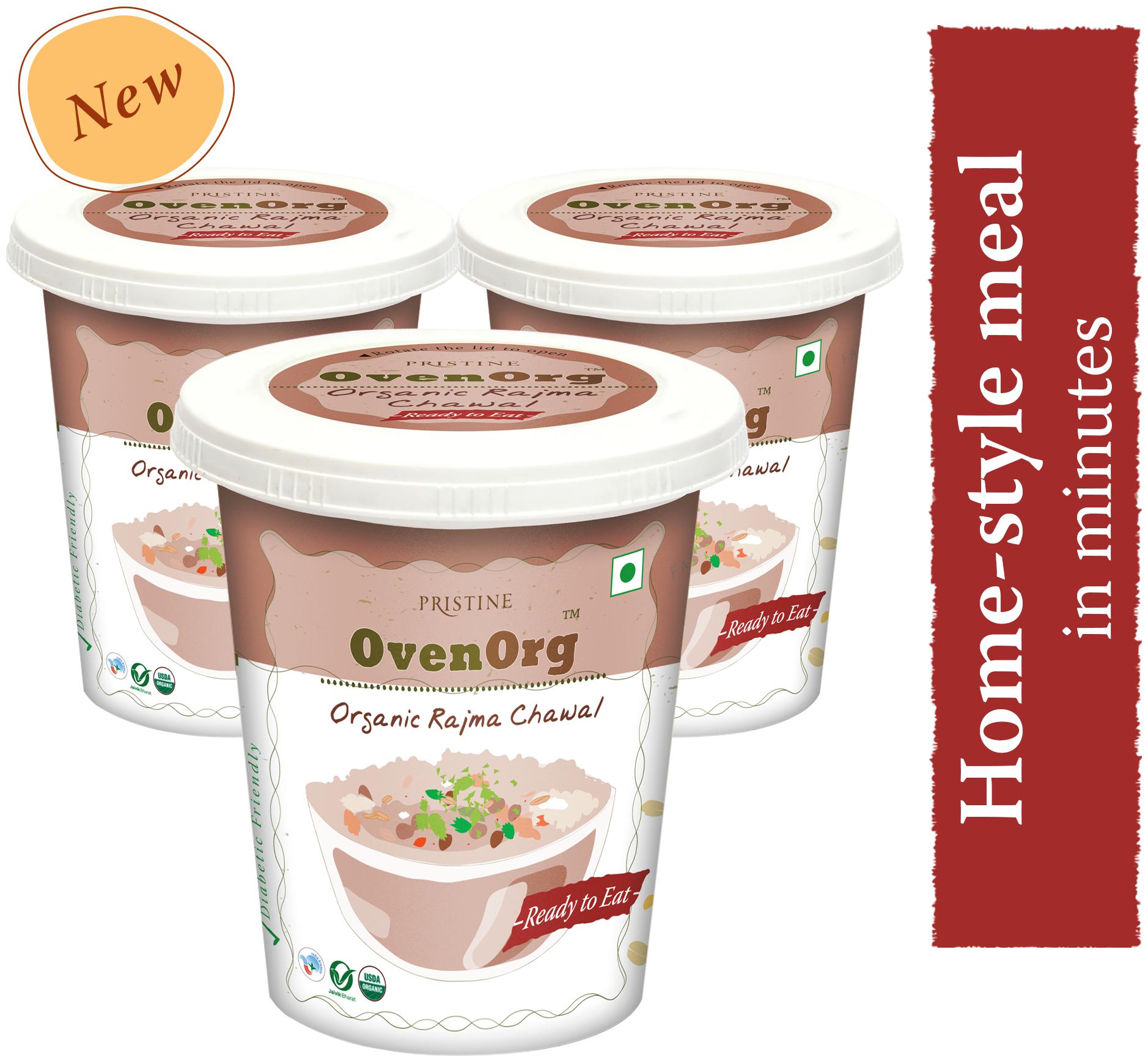 

Pristine OvenOrg Organic Rajma Chawal 80g (Pack of 3)
