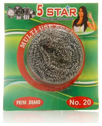 

Priya Brand Stainless Steel Heavy Duty Multi Scrubber - No 20 1 pc