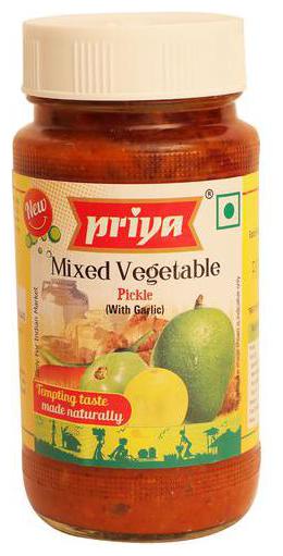

Priya Pickle - Mixed Vegetable (With Garlic) 300 g