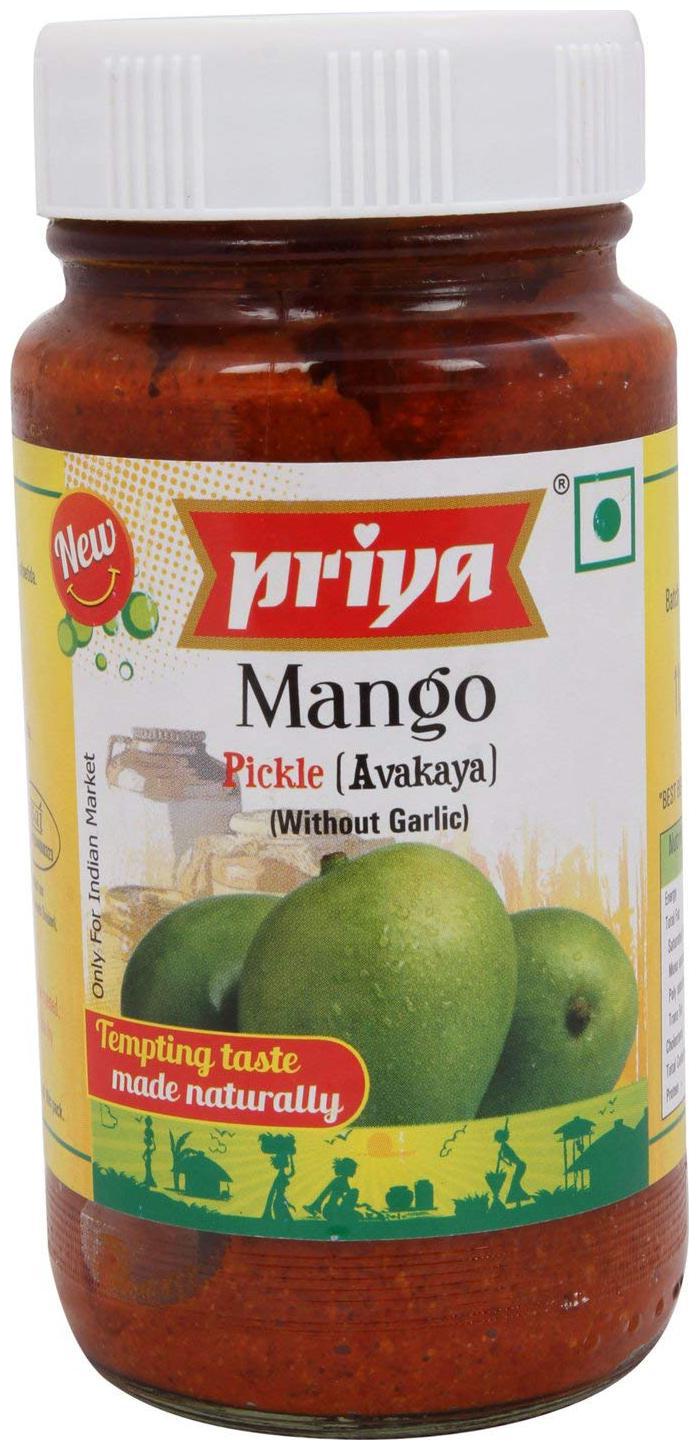 

Priya Pickle - Mango Avakaya (Without Garlic) 300 g