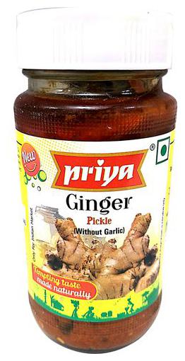 

Priya Pickle - Ginger (without Garlic) 300 g