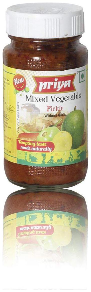 

Priya Pickle - Mixed Vegetable (without Garlic) 300 g
