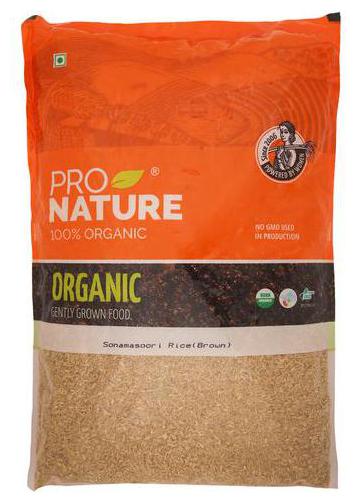 

Pro Nature Organic - Brown Sonamasoori Rice 5 kg