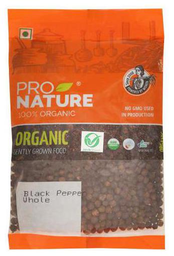 

Pro Nature Organic Pepper - Black (Whole) 100 g