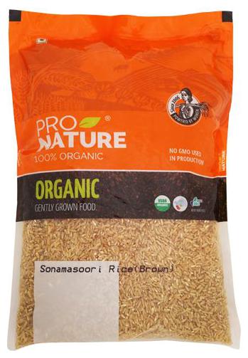 

Pro Nature Organic - Brown Sonamasoori Rice 1 kg