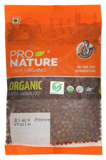 

Pro Nature Organic Pepper - Black (Whole) 100 g