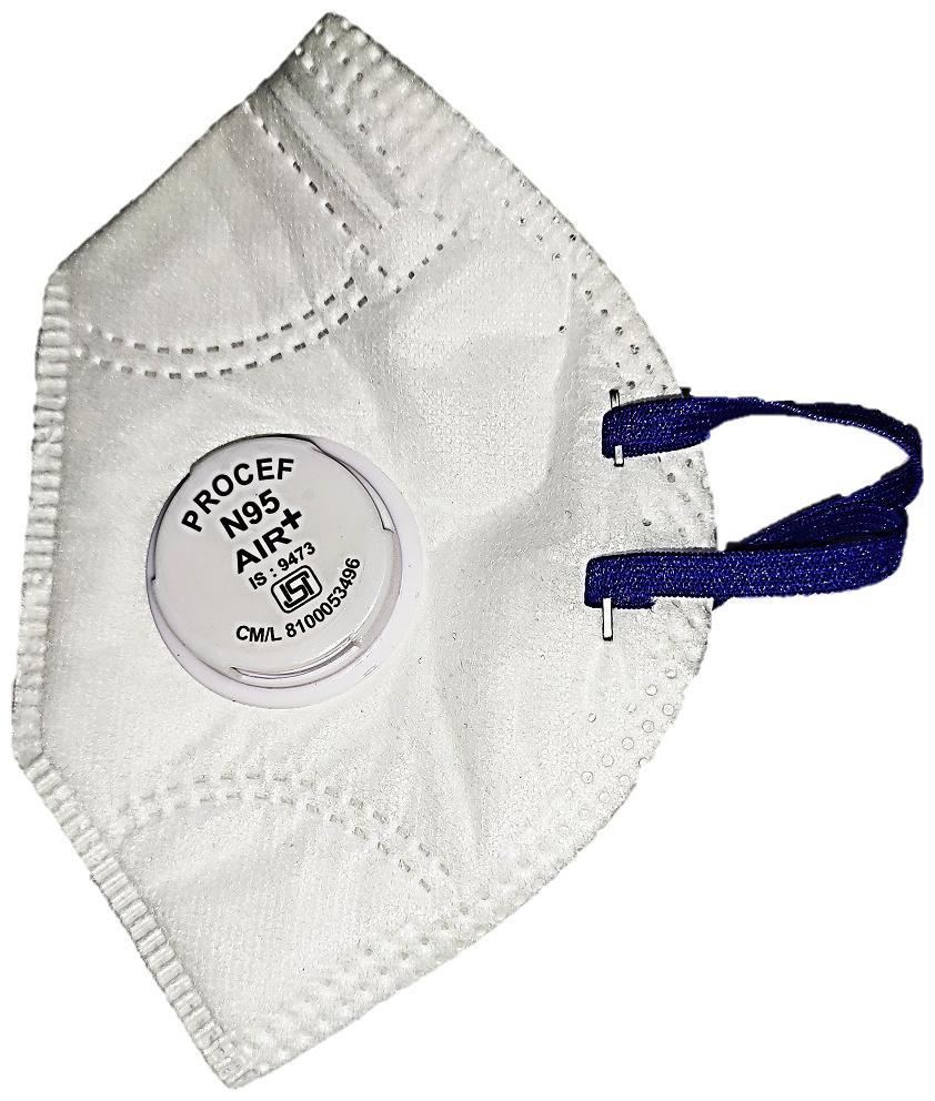 

Procef Non Woven ISI N95 Mask with Valve (Pack of 2)