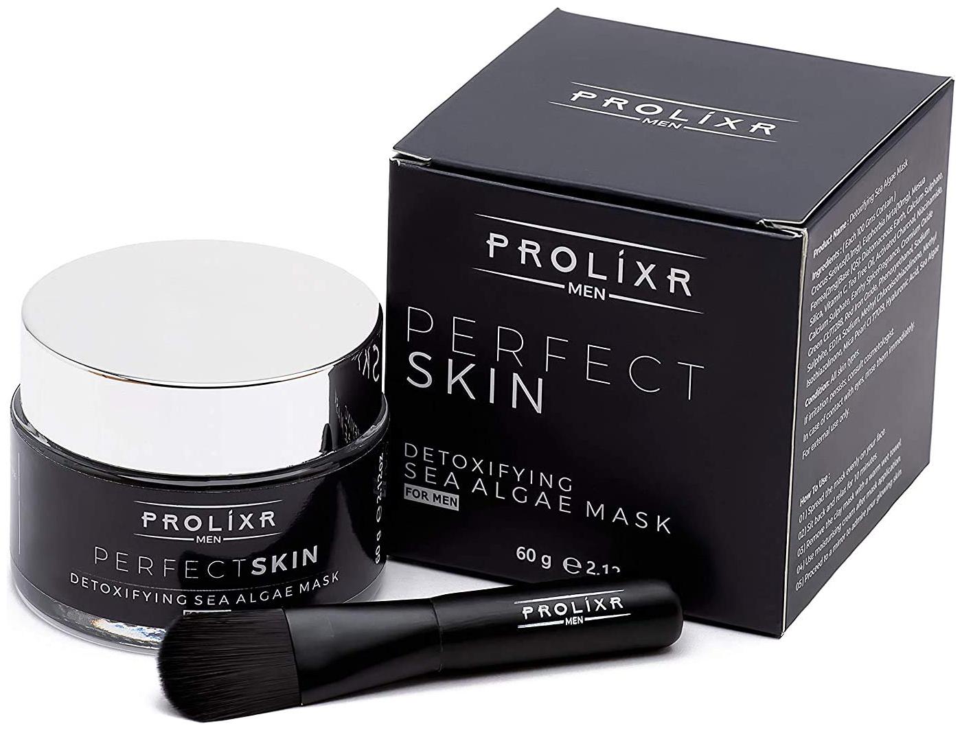 

Prolixr Detoxifying Sea Algae Mask For Men 60g With 1 Brush (Pack of 1)