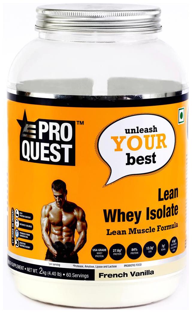 

Proquest 100 pure Isolate lean Whey Protein (2 kg French Vanilla)