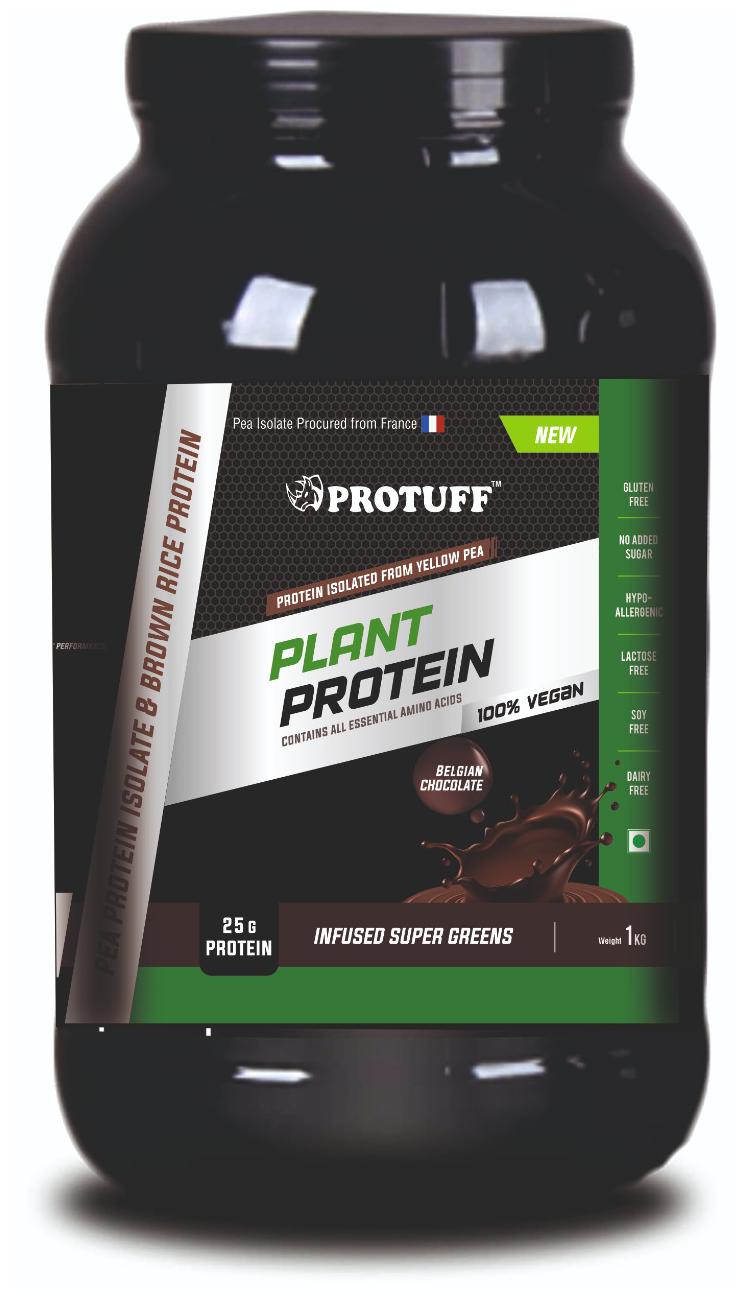 

Protuff Plant Protein Belgian Chocolate 1 Kg (Pack Of 1)