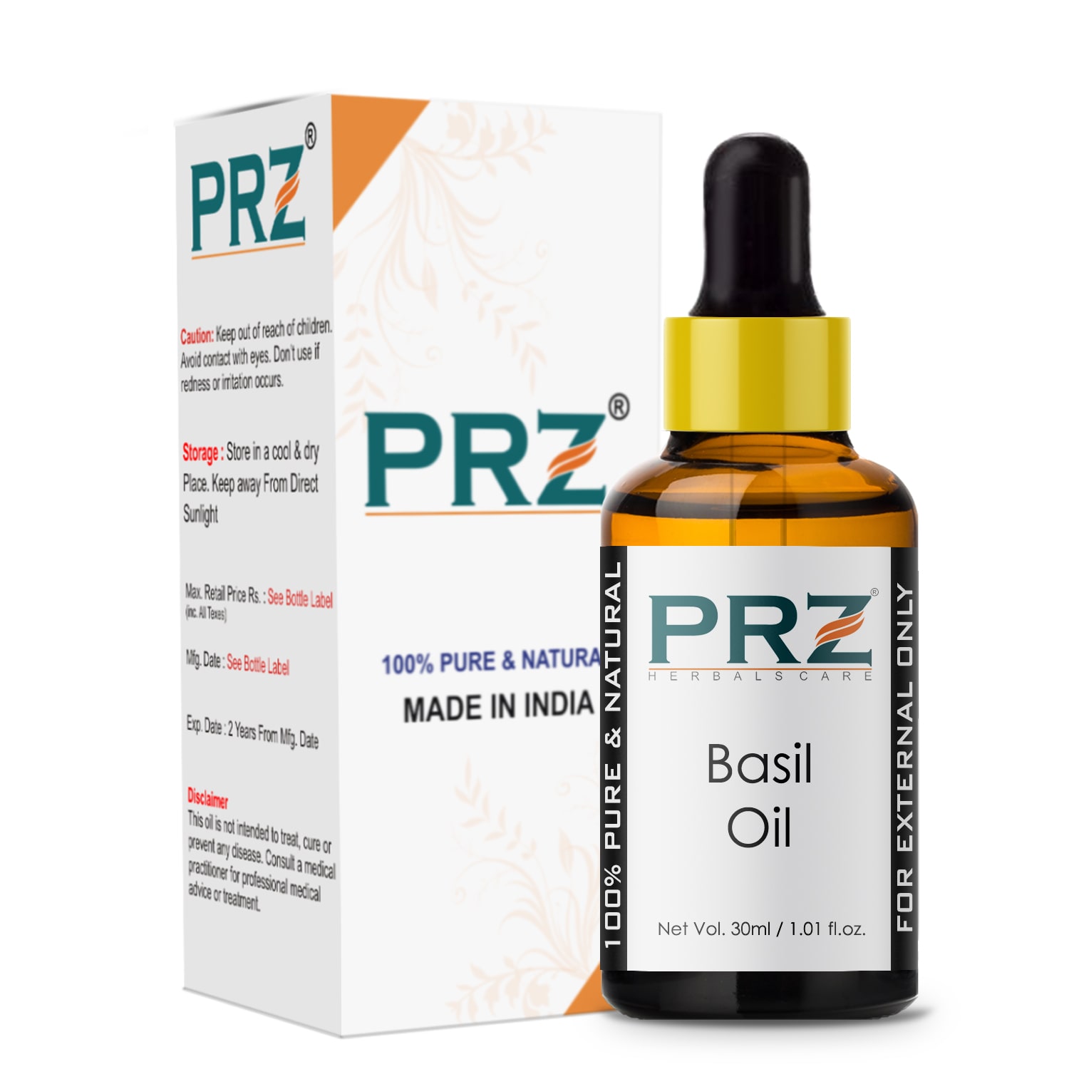 

PRZ Basil ( Tulsi ) Essential Oil (30 ml)