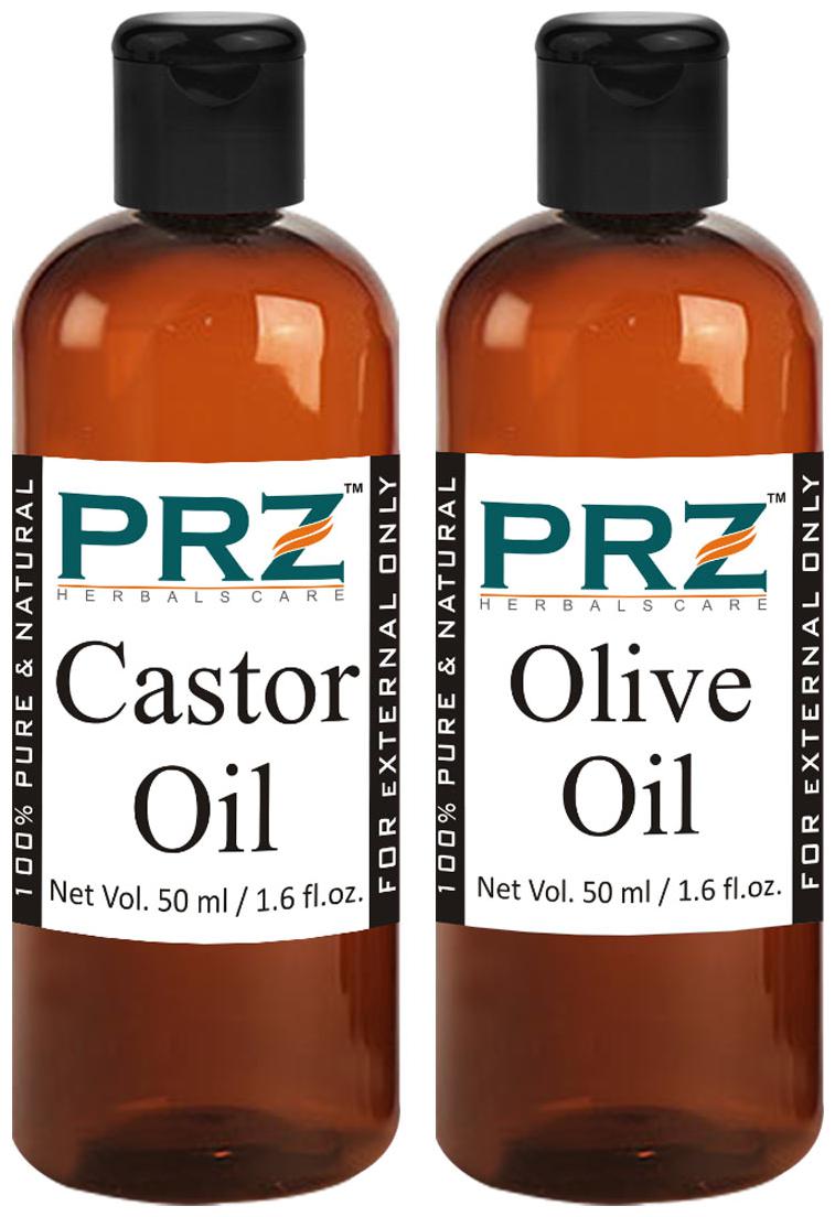 

PRZ Extra Virgin Olive Oil Castor Oil (Each 50ml) Pack of 2