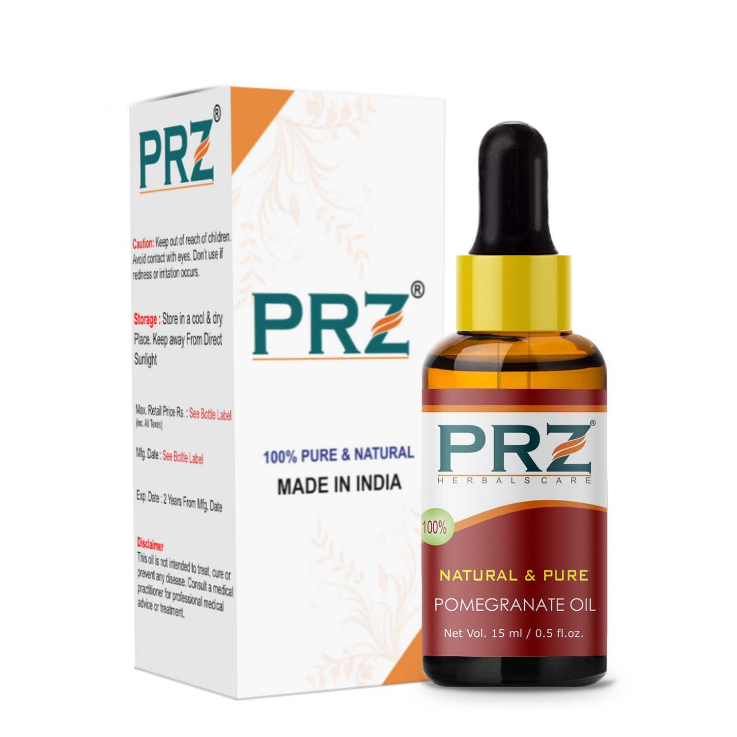

PRZ Pomegranate Seed Cold Pressed Carrier Oil (15 ml)