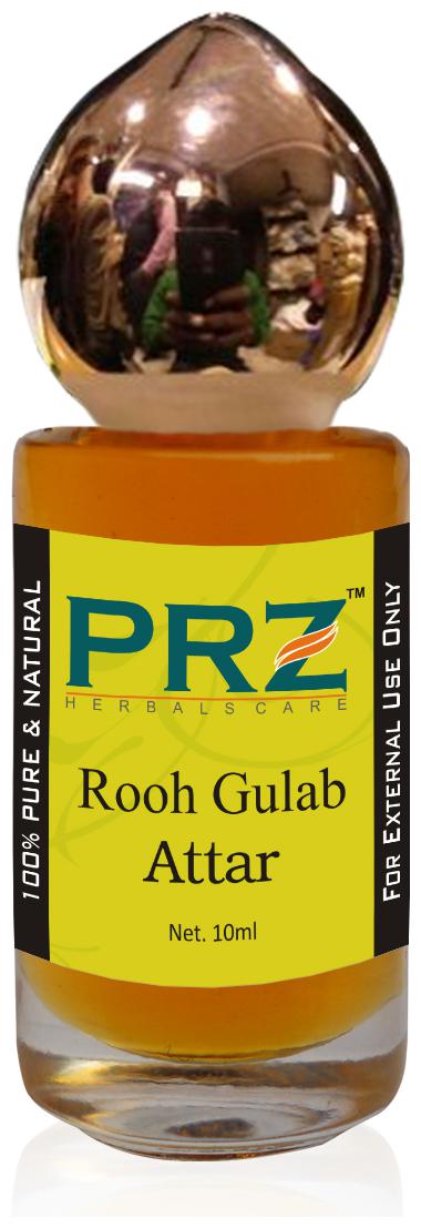 

PRZ Rooh Gulab Attar For Unisex Long Lasting Alcohol Free (10ml) - Pure Natural Premium Quality Roll-on Attar