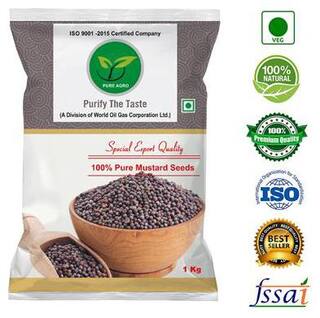 Buy Pure Agro Black Mustard Seeds Rai 1kg Online At Low Prices In India Paytmmall Com