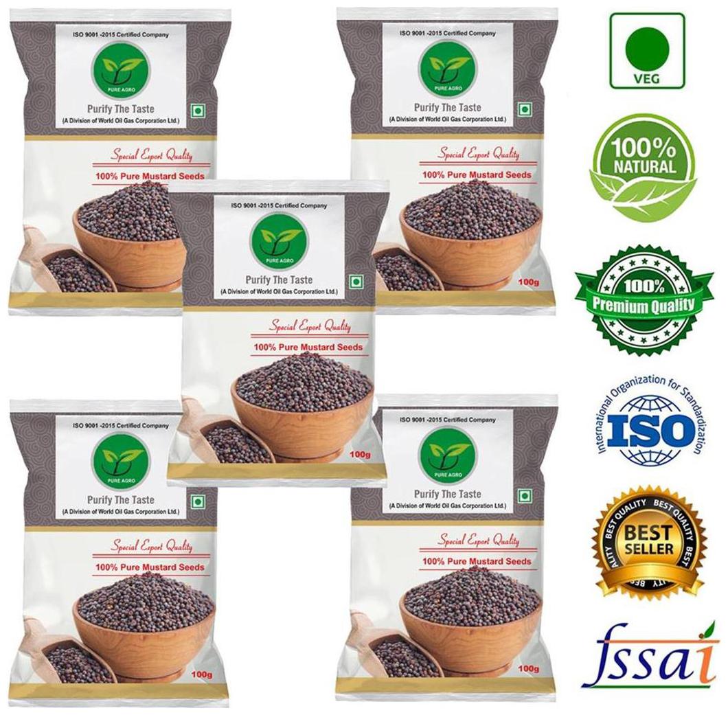 

Pure Agro Black Mustard Seeds - Rai ( Pack of 5 )