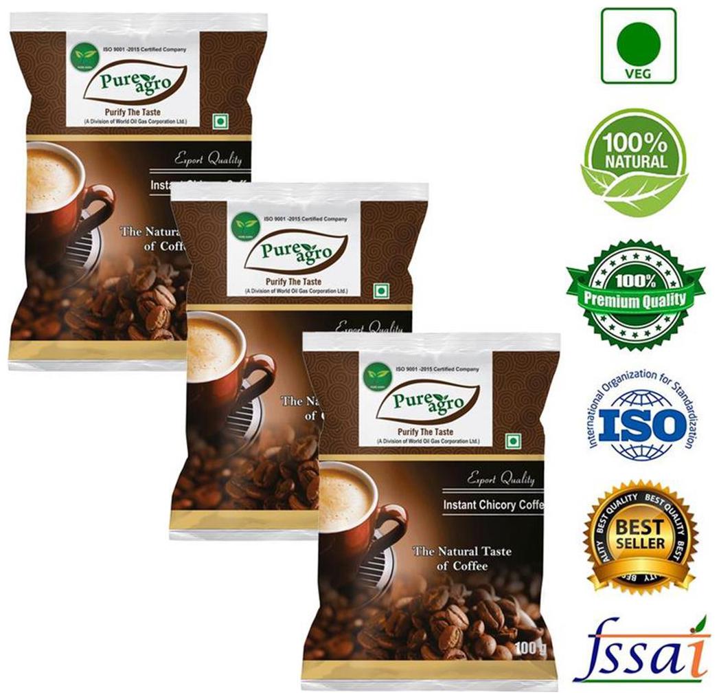 

Pure Agro Pure and Natural Coffee - 100 g Pack of 3