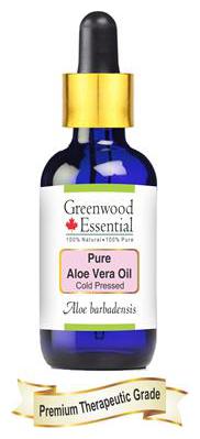 

Greenwood Essential Pure Aloe Vera Oil (Aloe barbadensis) with Glass Dropper 100 Natural Therapeutic Grade 30ml