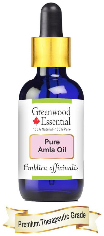 

Greenwood Essential Pure Amla Oil (Emblica officinalis) with Glass Dropper 100 Natural Therapeutic Grade 50ml