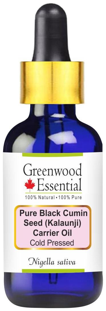 

Greenwood Essential Pure Black Seed (Kalaunji) Carrier Oil (Nigella sativa) with Glass Dropper 100 Natural Therapeutic Grade Cold Pressed 50ml