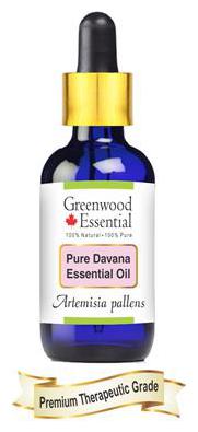 

Greenwood Essential Pure Davana Essential Oil (Artemisia pallens) with Glass Dropper 100 Natural Therapeutic Grade Steam Distilled 5ml
