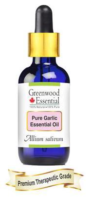 

Greenwood Essential Pure Garlic Essential Oil (Allium sativum) with Glass Dropper 100 Natural Therapeutic Grade Steam Distilled 15ml