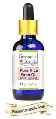 

Greenwood Essential Pure Rice Bran Oil (Oryza sativa) with Glass Dropper 100 Natural Therapeutic Grade Cold Pressed 100ml