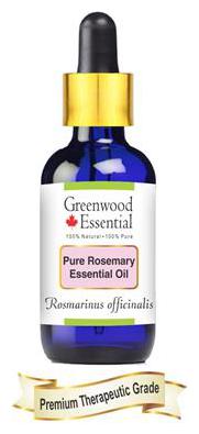 

Greenwood Essential Pure Rosemary Essential Oil (Rosmarinus officinalis) with Glass Dropper 100 Natural Therapeutic Grade Steam Distilled 30ml