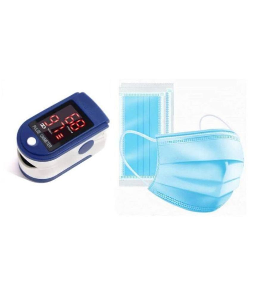 

Purecaution Digital Oxymeter Fingertip Led Spo2 Fingertip (Pack of 1) Free 3-Ply Mask (5 pcs)