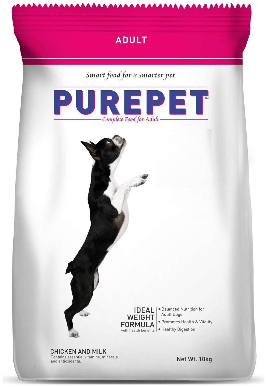

Purepet Chicken and Milk Dog Adult 10kg