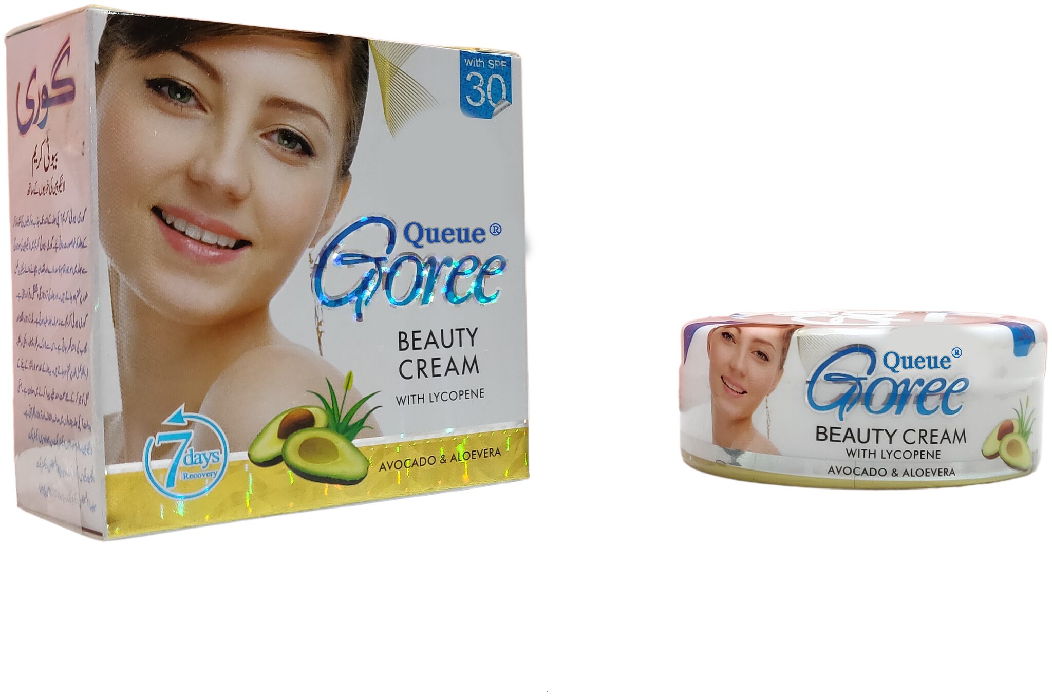 

Queue Goree Beauty Whitening Cream With Avocado and Aloevera 30 g
