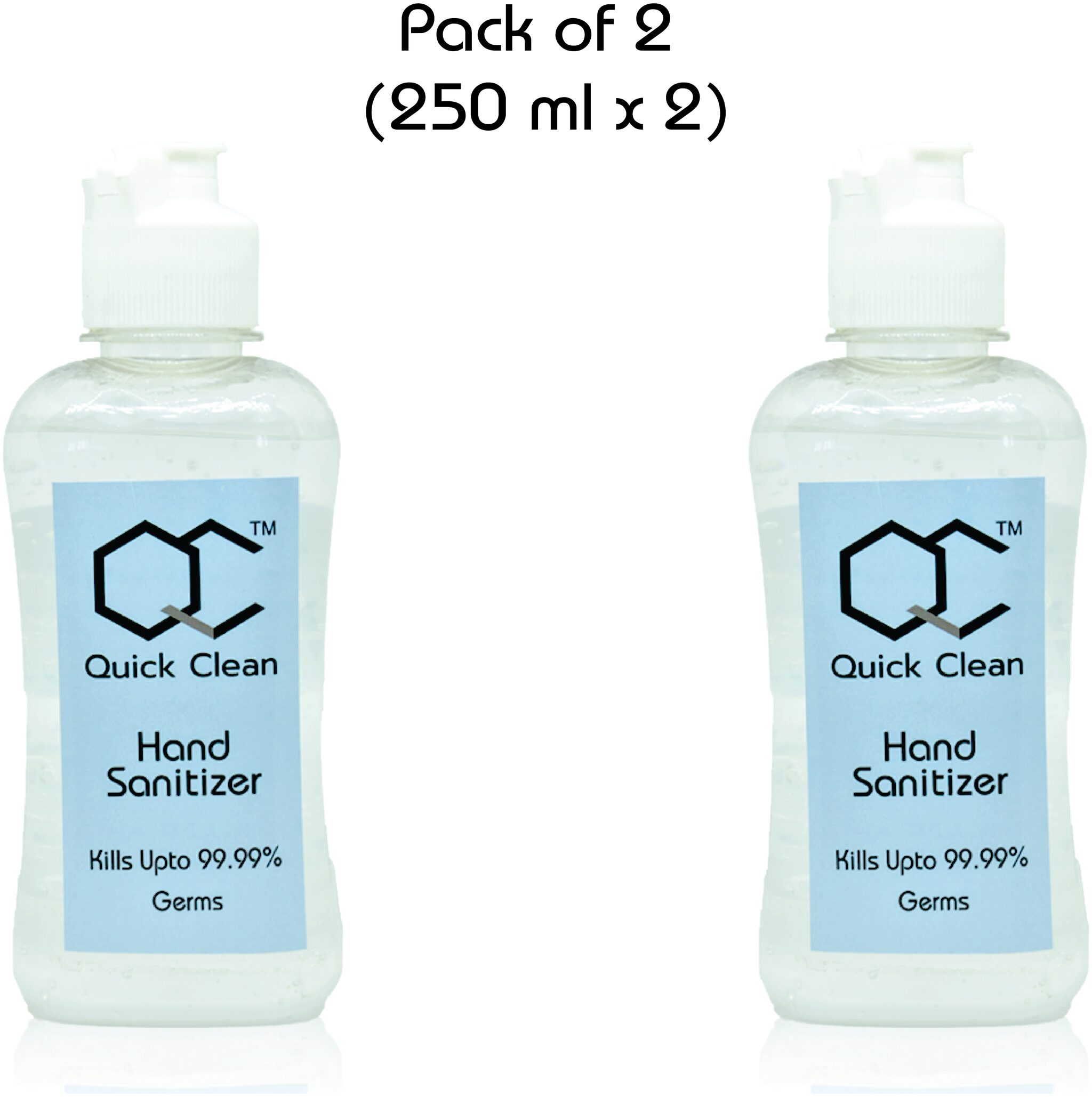 

Quick Clean Hand Sanitizer 250ml (Pack of 2)